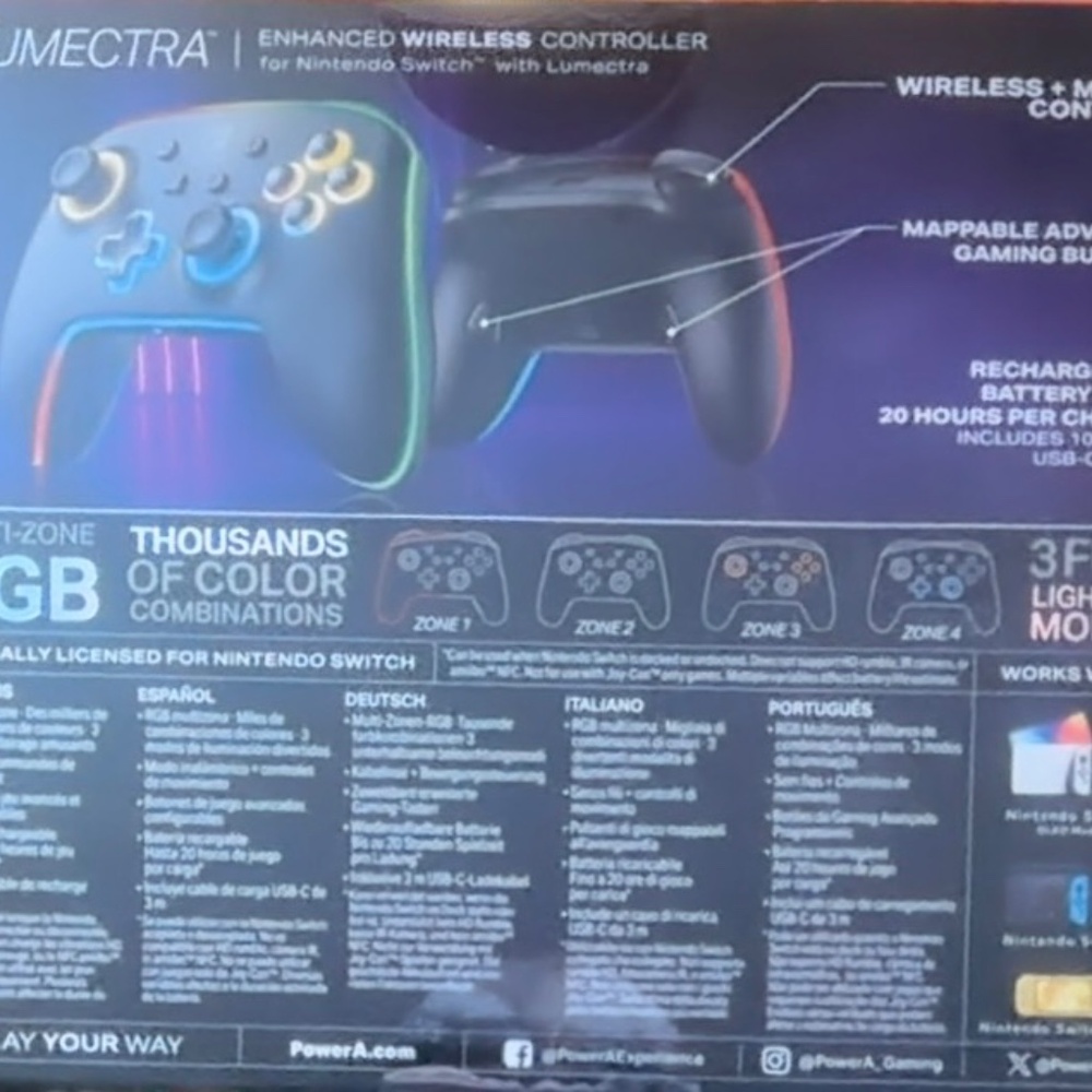 Nintendo Switch wireless controller Lumectra - Picture 3 of 3